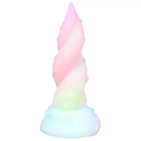 OgazR Kraken - spiralinis dildo - 18 cm - vaivorykštinis
