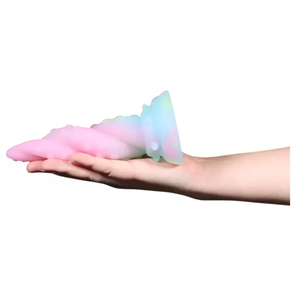 OgazR Kraken - spiralinis dildo - 18 cm - vaivorykštinis