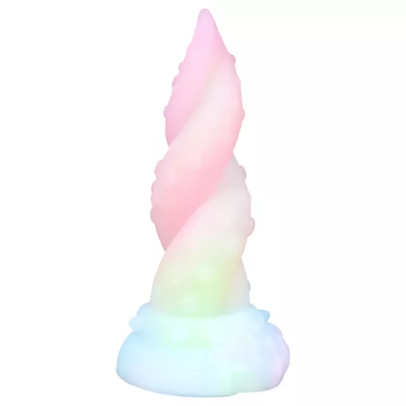 OgazR Kraken - spiralinis dildo - 18 cm - vaivorykštinis