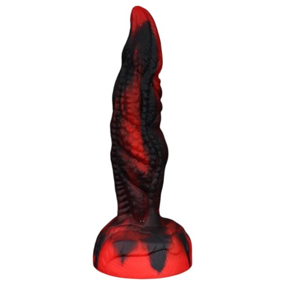 OgazR Hell Dong – grublėtas dildo – 20 cm (raudonas)