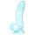 OgazR Jūros Serpentinas - raižytas dildo - 17 cm (mėlyna-balta)