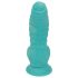 OgazR Jūros Serpentinas - raižytas dildo - 17 cm (mėlyna-balta)