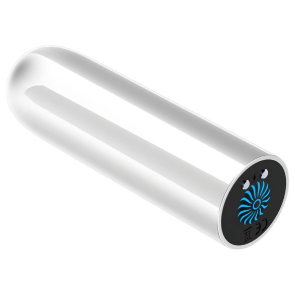 Funny Me - mini kulkos vibratorius - įkraunamas, vandeniui atsparus, baltas