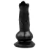 Animalorny - šuns formos dildo - 12 cm - juodas