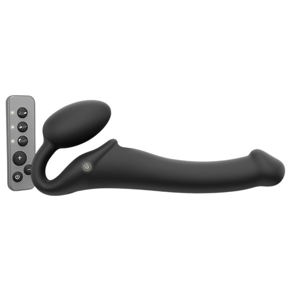 Strap-on-me M - prisegamas vibratorius - vidutinis (juodas)