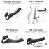 Strap-on-me M - prisegamas vibratorius - vidutinis (juodas)