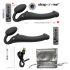 Strap-on-me M - prisegamas vibratorius - vidutinis (juodas)