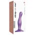 Strap-on-me Curvy S - bangų formos dildo su siurbtuku - violetinis