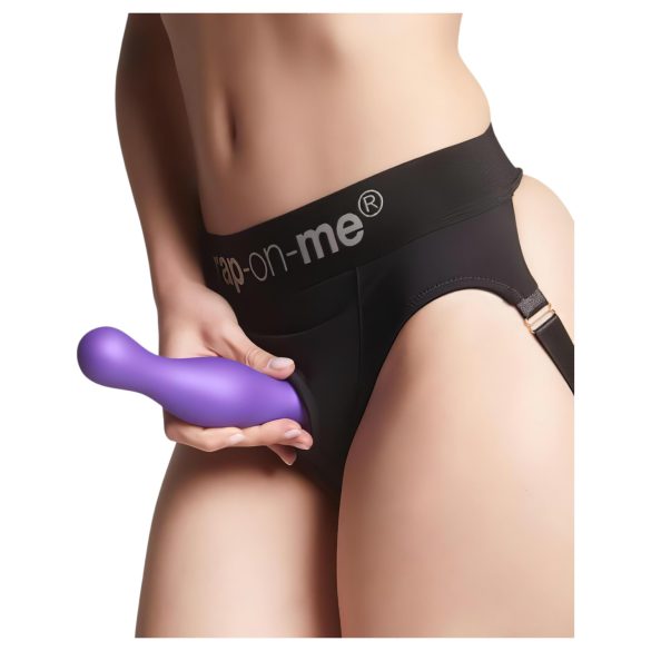 Strap-on-me Curvy S - bangų formos dildo su siurbtuku - violetinis
