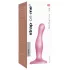 Strap-on-me Curvy S - banguotas dildo su siurbtuku (rožinis)