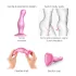 Strap-on-me Curvy S - banguotas dildo su siurbtuku (rožinis)