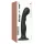 Strap-on-me - dildo su dirželiu - lenktas, su siurbtuku - juodas