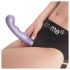 Strap-on-me - lenktas dildo su siurbtuku - mažas - violetinis