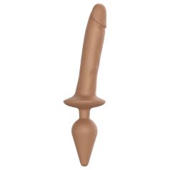   Strap-on-me Tikroviškas Swith L - 2in1 silikoninis dildo (natūralus)