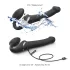 Strap-on-me - prisegamas oro bangų vibratorius - juodas S dydis