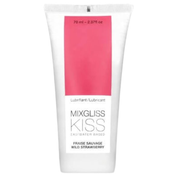 Mixgliss Kiss Wild - vandens pagr. lubrikantas - braškė (70 ml)