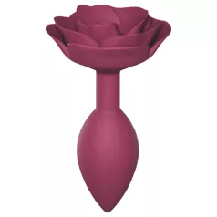   Love to Love Open Roses M - silikoninis analinis kištukas (raudonas)