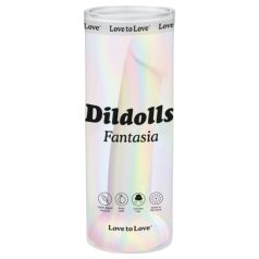   Dildolls Fantasia - silikoninis dildo su siurbtuku (dryžuotas)