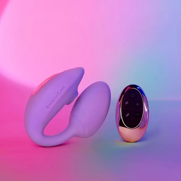 Love to Love Wonderlover - G taško ir klitorio vibratorius (purpurinis)
