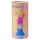 Love to Love Candy Loop - šviečiantis LED silikoninis dildo (rožinis-mėlynas) - 16,9 cm