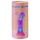 Love to Love Sugar Bomb - šviečiantis LED silikoninis dildo (rožinis-geltonas) - 16,9 cm