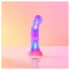 Love to Love Sugar Bomb - šviečiantis LED silikoninis dildo (rožinis-geltonas) - 16,9 cm
