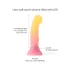 Love to Love Sugar Bomb - šviečiantis LED silikoninis dildo (rožinis-geltonas) - 16,9 cm