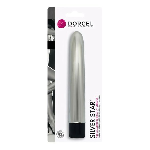 Dorcel Silver Star - vibratorius moterims - klasikinis - sidabrinis