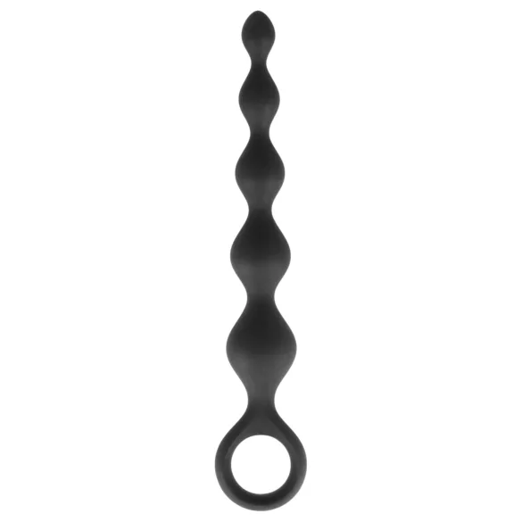 Dorcel Deep Feel - karoliukais dengtas analinis dildo (juodas)