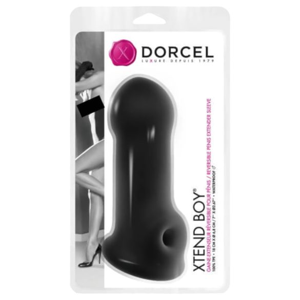 Dorcel Xtend Boy - silikoninė penio mova (juoda)