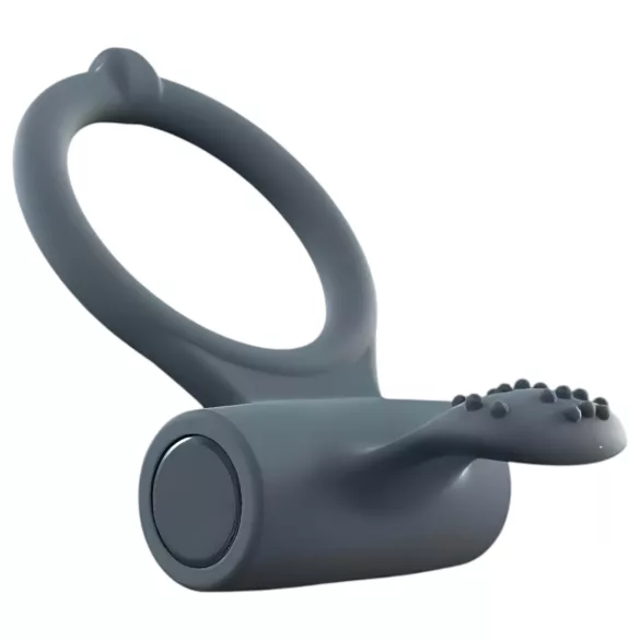 Dorcel Power Clit Plus - įkraunamas vibruojantis penio žiedas (juodas)