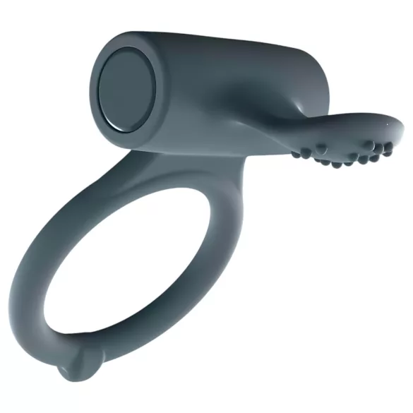 Dorcel Power Clit Plus - įkraunamas vibruojantis penio žiedas (juodas)