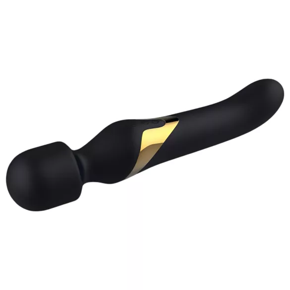 Dorcel Dual Orgasms Gold - vibratorius masažuoklis 2in1 - juodas