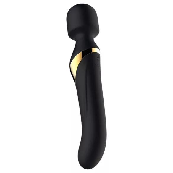 Dorcel Dual Orgasms Gold - vibratorius masažuoklis 2in1 - juodas