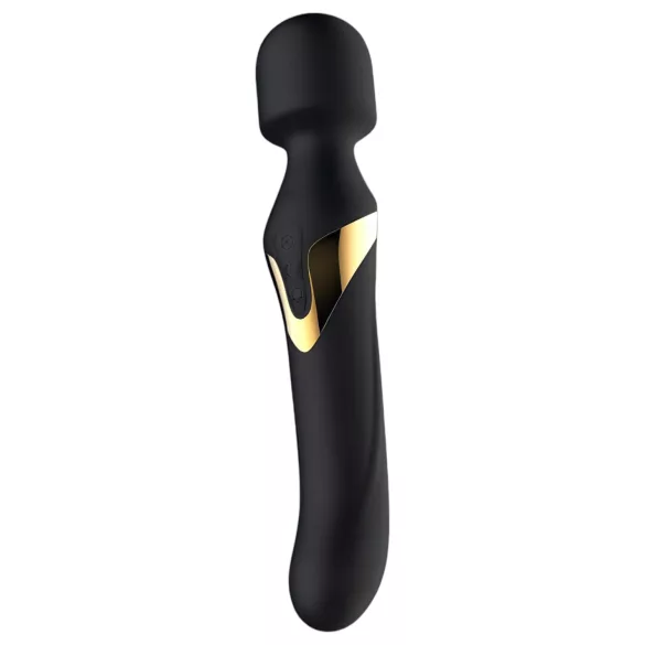 Dorcel Dual Orgasms Gold - vibratorius masažuoklis 2in1 - juodas
