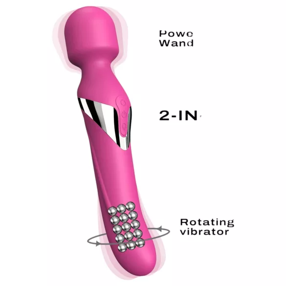 Dorcel Dual Orgasms - įkraunamas 2 in 1 masažuojantis vibratorius (rožinis)