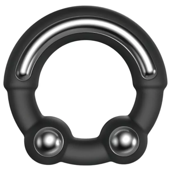 Dorcel - penio žiedas su metaliniu įdėklu - juodas