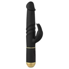   Dorcel - triušio tipo vibratorius su judančiu klitoriniu antgaliu - juodas