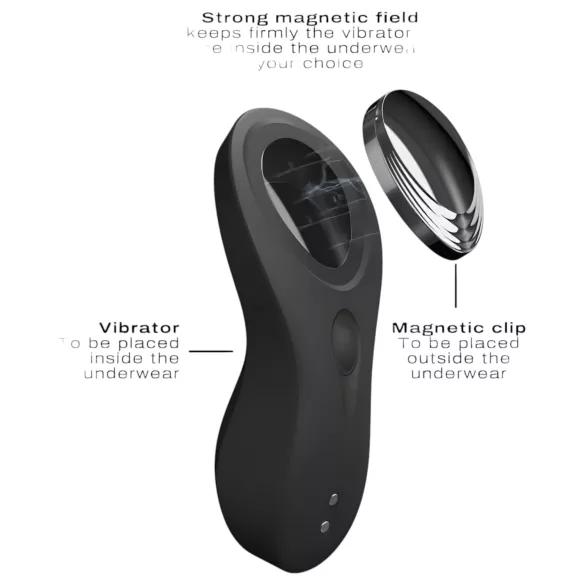 Dorcel Discreet Vibe + - įkraunamas klitorio vibratorius (juodas)