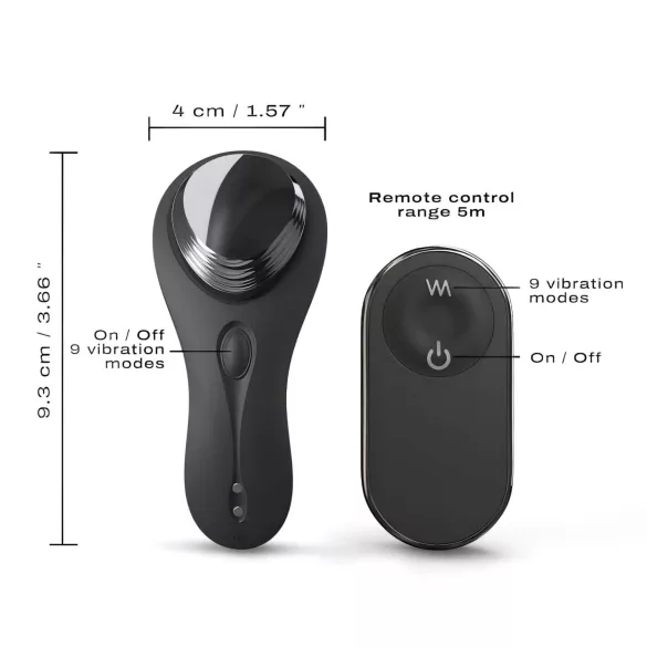 Dorcel Discreet Vibe + - įkraunamas klitorio vibratorius (juodas)