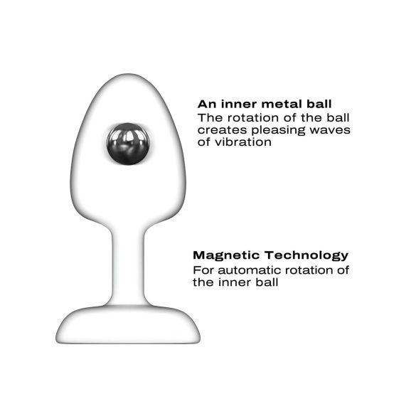 Dorcel - kamuoliukų, nuotolinio valdymo analinis vibratorius M - (juodas)