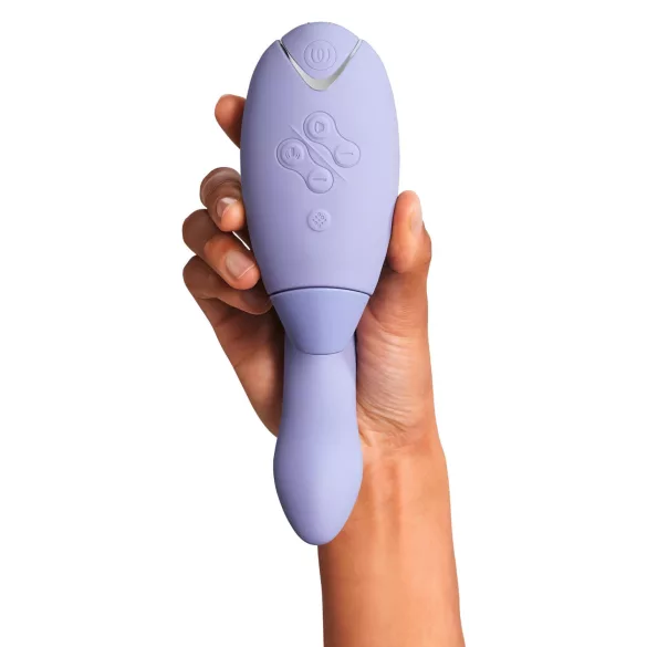 Womanizer Duo 2 - G taško vibratorius su klitorio stimuliacija - violetinis