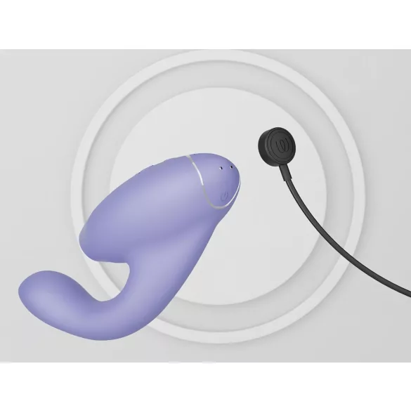 Womanizer Duo 2 - G taško vibratorius su klitorio stimuliacija - violetinis