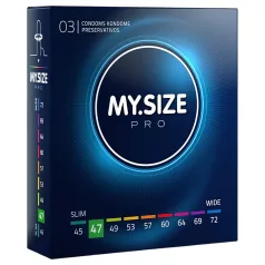   My.Size PRO - prezervatyvai pagal individualų dydį - 47 mm (3 vnt.)