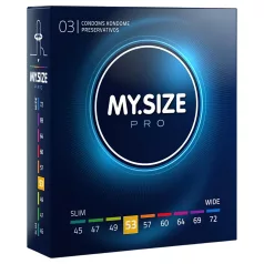   My.Size PRO - prezervatyvai individualaus dydžio - 53 mm (3 vnt.)