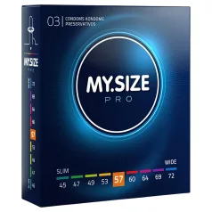  My.Size PRO - prezervatyvas pagal užsakytą dydį - 57 mm (3 vnt.)