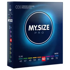   My.Size PRO - prezervatyvai pagal individualų dydį - 60 mm (3 vnt.)
