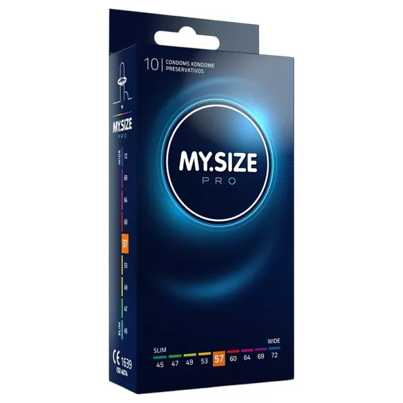 My.Size PRO - prezervatyvai pagal individualų dydį - 57 mm (10 vnt.)
