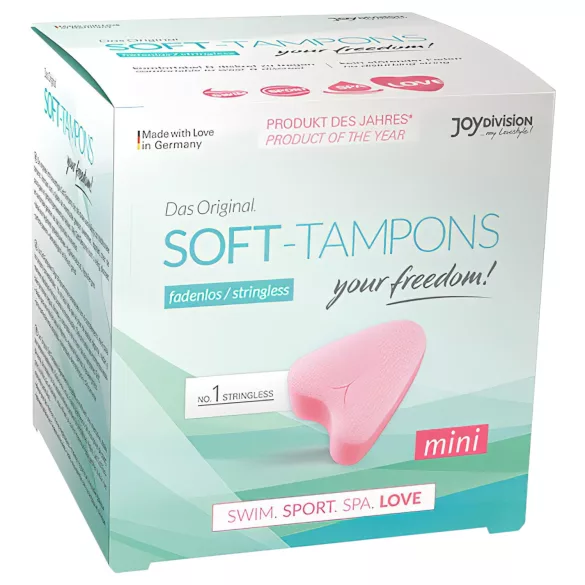 Joydivision Soft-Tampons mini - tamponai be siūlo (3 vnt.)