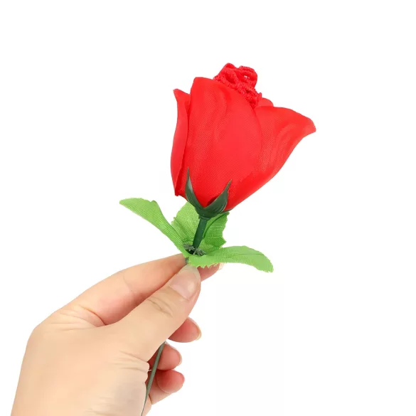 Panty Rose - moteriškos kelnaitės su rože - raudonos (S-L)
